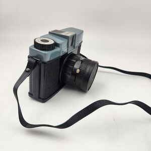 Vintage Diana 120mm Film Toy Camera Blue Black Hong Kong Original Lens Cap Strap